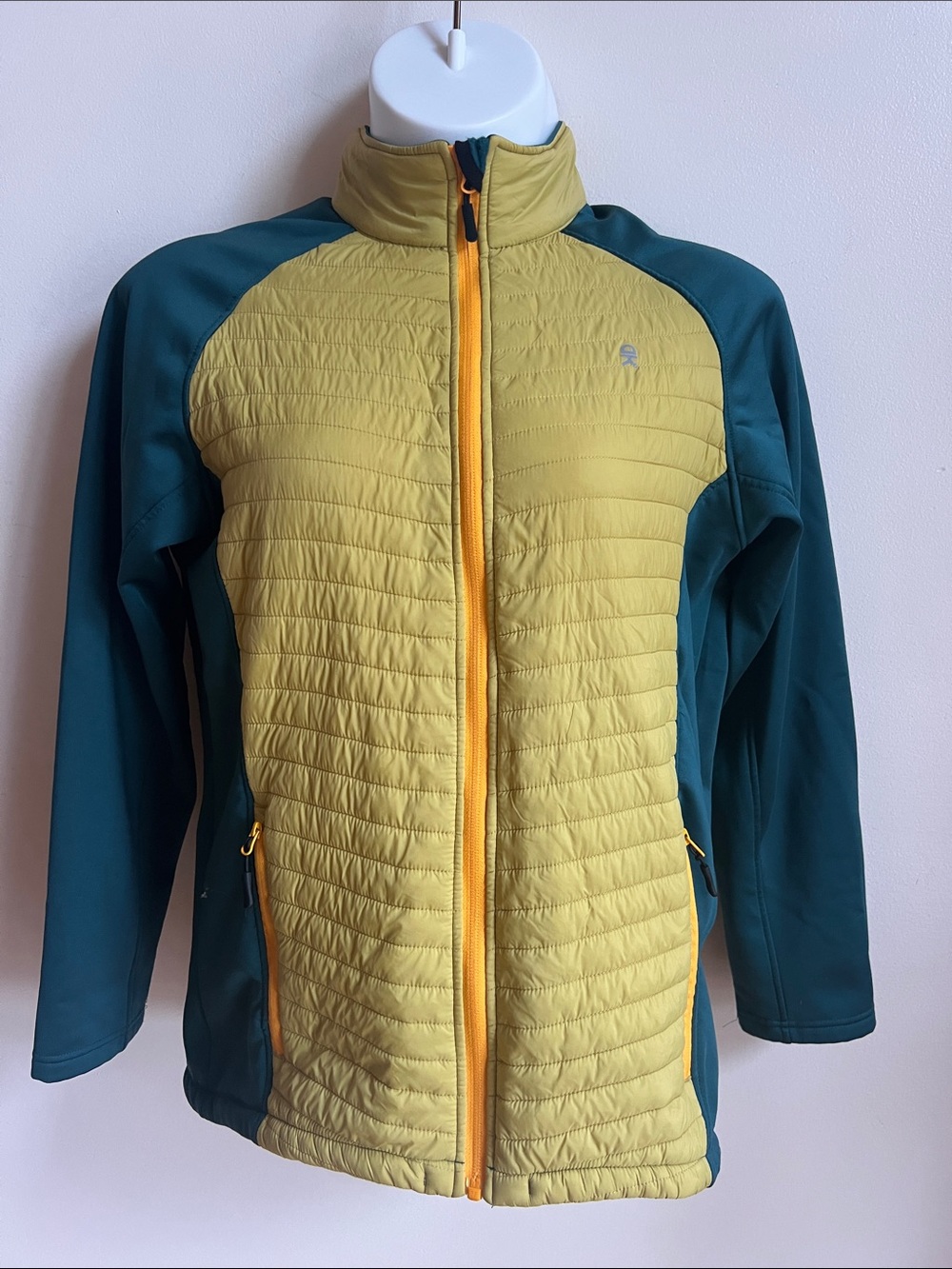 Little Donkey Andy lQuilted Green-Teal Hybrid Jacket